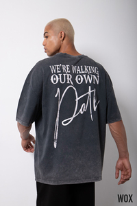 เสื้อยืดผู้ชายผ้าฝ้าย100หลายสีใส่ได้พอดีกับ2025โอเวอร์ไซส์ไซส์ลายกรดซักได้พอดีกับชายเสื้อมีโลโก้ตามสั่ง - Product Image 5