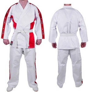 Tenue de karaté personnalisée pour enfants, uniforme de Kata en toile épaisse, col en V, polyester/coton, arts martiaux - Product Image 1