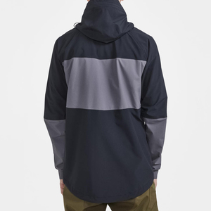 แจ็กเก็ตกีฬาผู้ชายเสื้อออกกำลังกายสำหรับใส่วิ่งวิ่งมีซิป100% โพลีเอสเตอร์กันน้ำแบบปกติออกแบบได้ตามต้องการ - Product Image 3