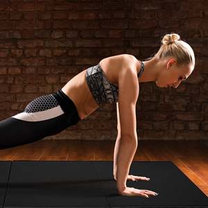 Tappetino Pieghevole per Esercizi e Yoga BalanceFrom Fitness GoGym 6'x2'x1.5 Nero a 3 Pannelli - Product Image 4