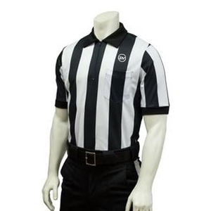 Shh เสื้อเชิ้ตแขนสั้นสำหรับเล่นฟุตบอลผ้าโพลีแถบสีขาวและดำดำดำ - Product Image 1