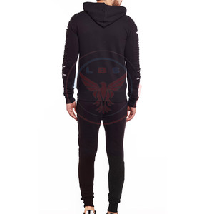 Nuevo Estilo de Chándales Casuales con Capucha para Hombre, Color Sólido, Transpirables, de Poliéster/Algodón, en Grandes Cantidades - Product Image 3