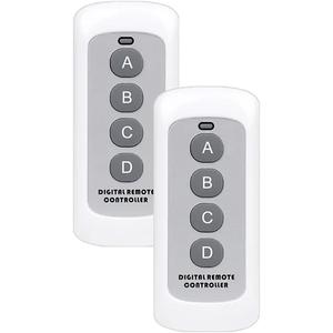 รีโมทคอนโทรลไฟอัจฉริยะ, MXTUL-002, 2 ชิ้น, 4 ปุ่ม, ใช้ได้กับ TUA, TUF, TUD, TUG, TUM และ TUK, แรงดันไฟฟ้า DC12V, RF - Product Image 1
