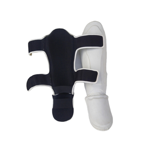 Espinilleras Almohadillas MMA Pierna Protectores de pies Venta al por mayor Espinilleras de boxeo de calidad superior Material de cuero de piel Maya Espinilleras - Product Image 3