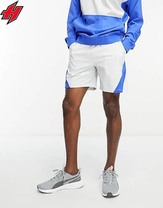 Ensemble sweat-shirt et short en polyester et nylon, style streetwear décontracté, logo personnalisé OEM, marque en gros, ensemble de survêtement pour homme - Product Image 2