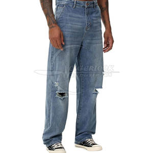 2026 Outdoor <b>Men</b> Clothing Wear Custom Wholesale <b>Wide</b> <b>Leg</b> <b>Jeans</b> Pant Plus Size <b>For</b> <b>Men</b> Pants - Product Image 3