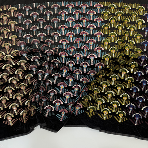 Venta al por mayor de tela de bordado manual de algodón - Product Image 6