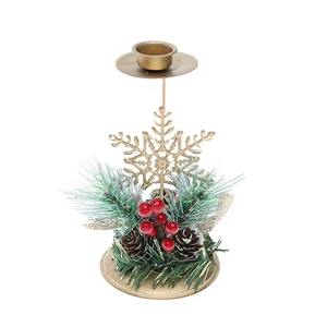 Porte-bougie de Noël multi-usage festif, parfait pour la décoration de table, le décor de cheminée, la pièce maîtresse et les célébrations de fête, en provenance d'Inde - Product Image 1