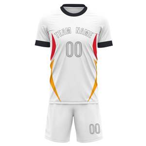 Maillots de football France personnalisés les plus vendus uniformes de football en tissu léger à coupe ajustée de nouveau design - Product Image 2