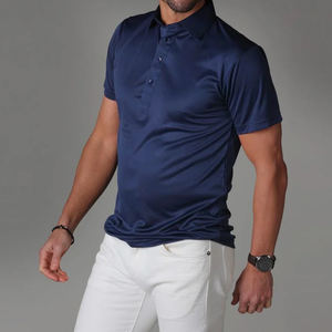 Polos décontractés de couleur unie avec taux de vente entier imprimé brodé sur mesure Polos unisexes pour adolescents et adultes - Product Image 2