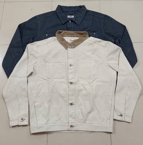 Veste en jean personnalisée de haute qualité pour hommes veste de travail en jean vêtements de rue décontractés veste en jean délavé 100% coton - Product Image 4