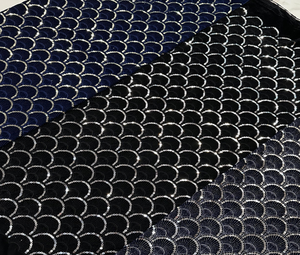 Wholesale Stylish Velvet <b>Embroidery</b> Fabric for Bridal Ethnic Dresses Weft Knitted Nonwoven <b>Material</b> - Product Image 1