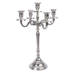 Bougeoirs en métal de couleur argent, or, noir et blanc, pour la maison, l'hôtel et le Restaurant - Product Image 5