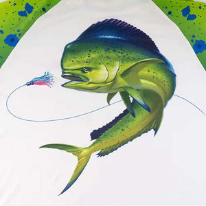 Camiseta de Pesca de Manga Larga para Hombre, 100% Poliéster Sublimado, Secado Rápido, Transpirable, Protección UV, Venta al Por Mayor - Product Image 6