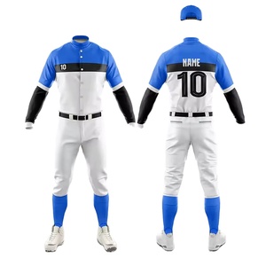 ชุดเบสบอลคุณภาพสูง ดีไซน์โดดเด่น ผลิตจากโพลีเอสเตอร์ 100% ขายส่งเสื้อผ้ากีฬายอดนิยม ชุดเบสบอล - Product Image 1