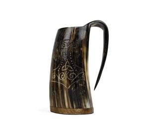 ถังเบียร์สไตล์ทะเลฮอร์นไวกิ้งแบบเรียบง่ายสำหรับใช้ในบ้านบาร์งานเลี้ยงคริสต์มาสในราคาถูกโดย mehak impex - Product Image 1