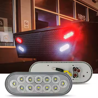 Nouveau feu arrière LED ovale WTTG de 6 pouces pour camion, étanche IP67, haute qualité, ajustement universel, matériau PC pour camion et remorque