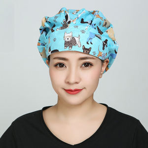 Nouveauté : Bonnet de travail médical réglable pour médecin, infirmière, bonnet bouffant en coton imprimé pour hôpital, bonnets chirurgicaux pour femmes - Product Image 3