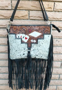 Bolso bandolera con flecos de cuero turquesa bohemio de lujo con solapa bordada de piel sintética, bolso de hombro con borlas bohemias, bandolera de estilo occidental - Product Image 6