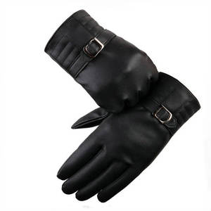 Diseñe sus propios guantes de cuero de moda con todos los tamaños disponibles Venta al por mayor Guantes de cuero de moda cálidos de invierno - Product Image 2