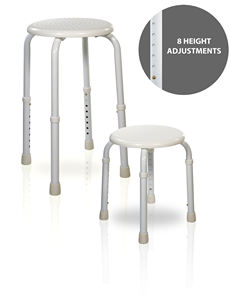 Asiento de Baño Ajustable en Altura, Ligero y Duradero, de Aleación de Aluminio, Antideslizante, con Capacidad de 100 kg, Diseño Moderno - Product Image 2