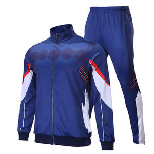 Ropa deportiva con impresión por sublimación personalizada, chándal de entrenamiento con cremallera para hombre - Product Image 1