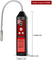 Détecteur de fuite halogène numérique WJL-6000Pro | Testeur de gaz réfrigérant fréon pour CVC, AC automatique, réfrigérateur