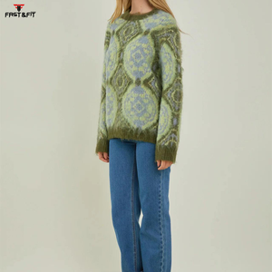 Pull en laine/cachemire pour femme, col rond, manches longues, coupe ajustée, décontracté, automne, dernier design - Product Image 4