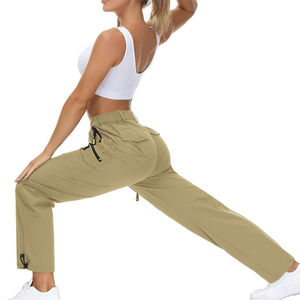 Pantalones Cargo de Felpa de Spandex/Poliéster Premium para Mujer, Cómodos, con 6 Bolsillos, Corte Regular, Secado Rápido, Personalizables, Duraderos, al por Mayor - Product Image 3