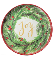 Grossiste Plateau rond de service de Noël en laque de haute qualité avec logo personnalisé Assiettes du Vietnam
