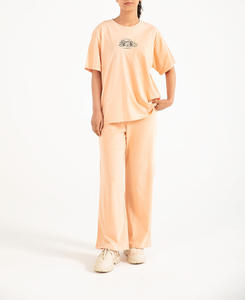 Nouveau T-shirt décontracté 100 % coton pour femme, motif rayé de haute qualité avec boutons décoratifs, option grandes tailles, été 2026 - Product Image 1