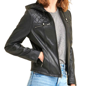 Chaqueta de Cuero para Mujer, Talla Grande, Chaqueta de Cuero de Moda para Mujer, Forro de Lana Relleno de Algodón, Chaqueta Personalizada en Nurak - Product Image 6