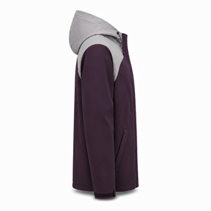 Chaqueta Cortavientos con Capucha para Hombre, Color Gris Ciruela, Ligera, Resistente al Agua, de Poliéster y Spandex, Diseño Colorblock, MOQ Bajo, para Senderismo - Product Image 5
