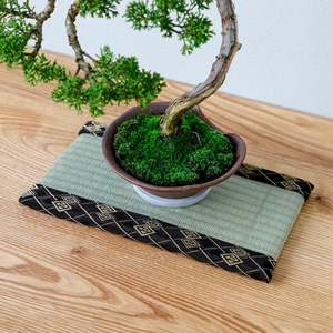 เสื่อทาทามิขนาดเล็ก ทำจากหญ้าอิกุสะแท้ - สีดำ - Product Image 5