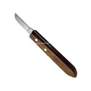 Spatule de mélange de couteau de cire de plâtre dentaire de qualité supérieure pour l'outil de cire antiadhésive dentaire en acier inoxydable avec manche en bois - Product Image 1