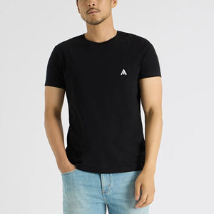 T-shirt pour homme 200 g/m², 100 % coton, col rond, t-shirt uni, streetwear, léger, pour homme - Product Image 1