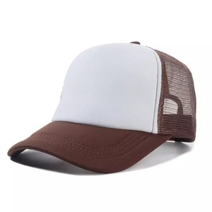 Chapeau 5 panneaux de haute qualité casquette de camionneur Snapback pour hommes en gros avec dos en maille en détresse Logo personnalisé broderie Patch inclus - Product Image 4