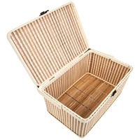 Aufbewahrung sbox aus synthetischem Bambus mit Griff Hand gefertigte Bambus box Umwelt freundliche natürliche Tisch dekoration Großhandel aus Vietnam