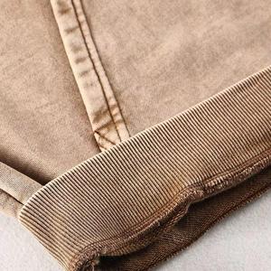 Nueva moda Streetwear Vintage Sudadera con capucha Algodón Sun Faded Acid Wash Hoodie French Terry Blank Cropped Zip up Boxy Hoodie para hombres - Product Image 5