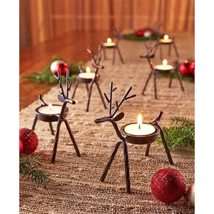 Lot de 2 porte-lampes à thé votives en métal de forme ronde, parfaits pour la décoration élégante des festivals et les événements T-Light. - Product Image 6