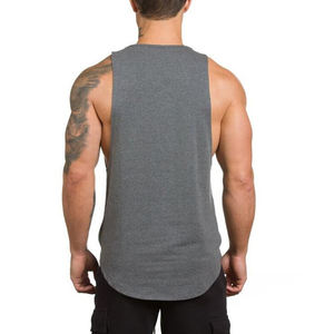 Camisetas de Tirantes para Hombre de Alta Calidad, Tendencia Superior, 100% Algodón, Transpirables, para Verano, Cuello Redondo, Fitness - Product Image 3