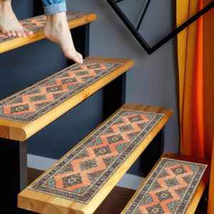 Tapis imprimé : Tapis de sol personnalisé vintage lavable, tapis d'entrée - Product Image 2