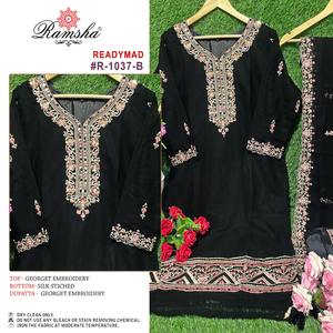 ชุดสูทปากีสถานและอินเดียแบบสวยหรูชุดปากีสถานสำหรับงานแต่งงานและชุดสวมใส่กลางแจ้ง - Product Image 3