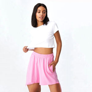 Mini short athlétique pour femmes professionnelles en coton solide de haute qualité avec cordon de serrage respirant pour les sports d'été - Product Image 6