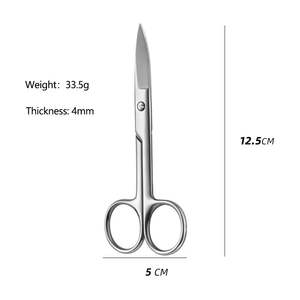 Ciseaux de laboratoire à tête droite, coudés, 10, 12, 14, 16, 18, 20, 22, 25, 30 cm, à tête ronde, pour tissus biologiques, par SurgiRight - Product Image 4
