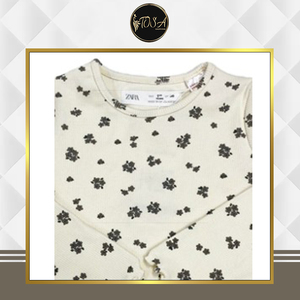 Camiseta de manga larga teñida de hilo transpirable de calidad superior súper cómoda con cuello redondo para niñas disponible a precio mayorista - Product Image 2