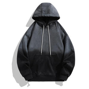 Nouvelle mode personnalisée, sweat à capuche teinté soleil surdimensionné, dégradé, survêtement en polaire pour hommes, vente en gros - Product Image 3