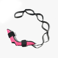 Sangle de stretching pour fascia plantaire de qualité supérieure, en tissu polyester, avec conception segmentée pour cheville, pied, jambe et mollet, taille personnalisable