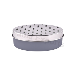 Bol à râper en plastique design moderne avec couvercle escamotable Passe au lave-vaisselle Décoration de cuisine élégante pour les fêtes - Product Image 1