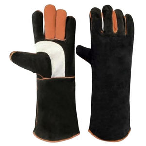 Guantes de soldadura de cuero de vaca dividido de alta resistencia de calidad superior Guantes de seguridad de protección industrial duraderos para soldadores - Product Image 4